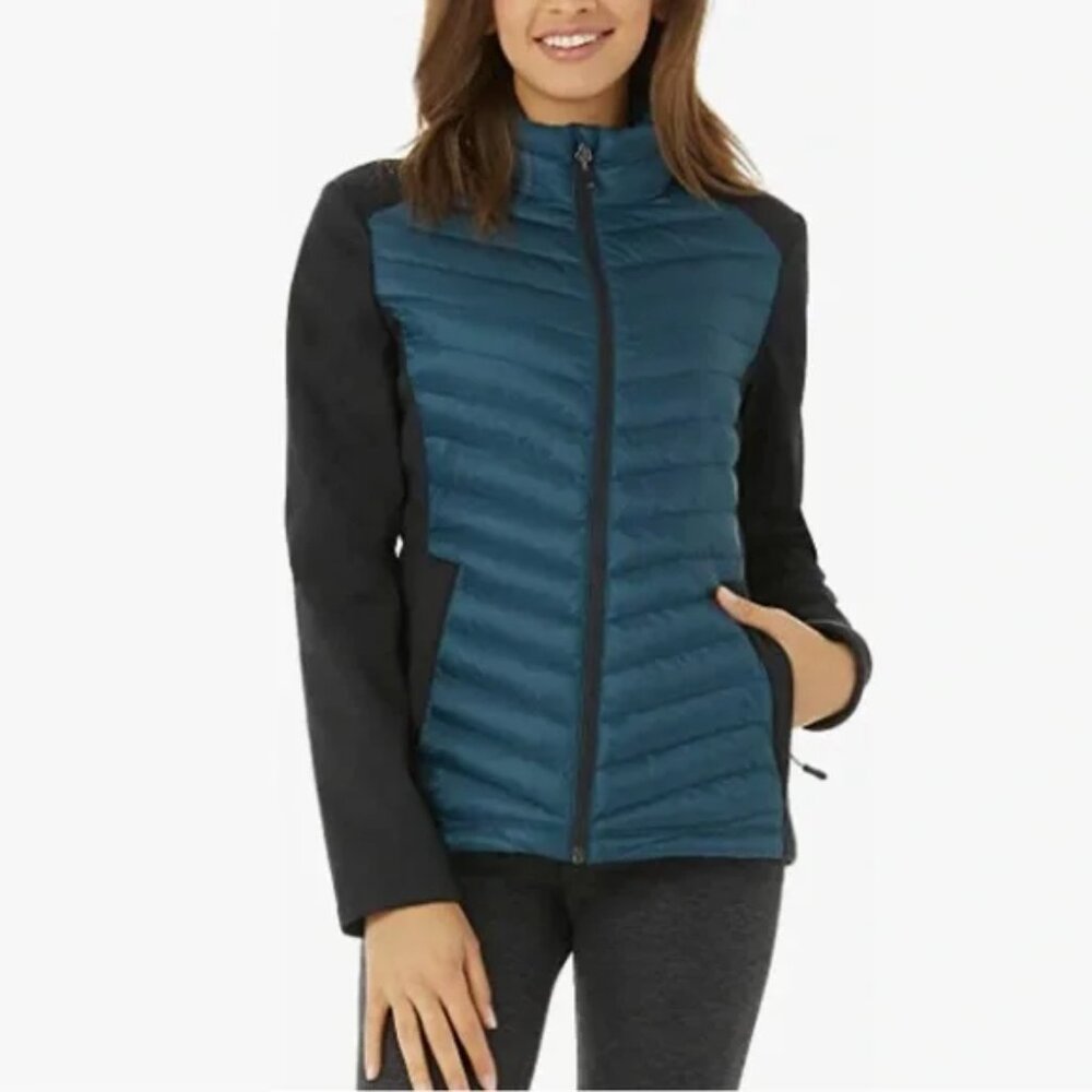 Womens 32 Degrees Mixed Media Jacket, Size XXL